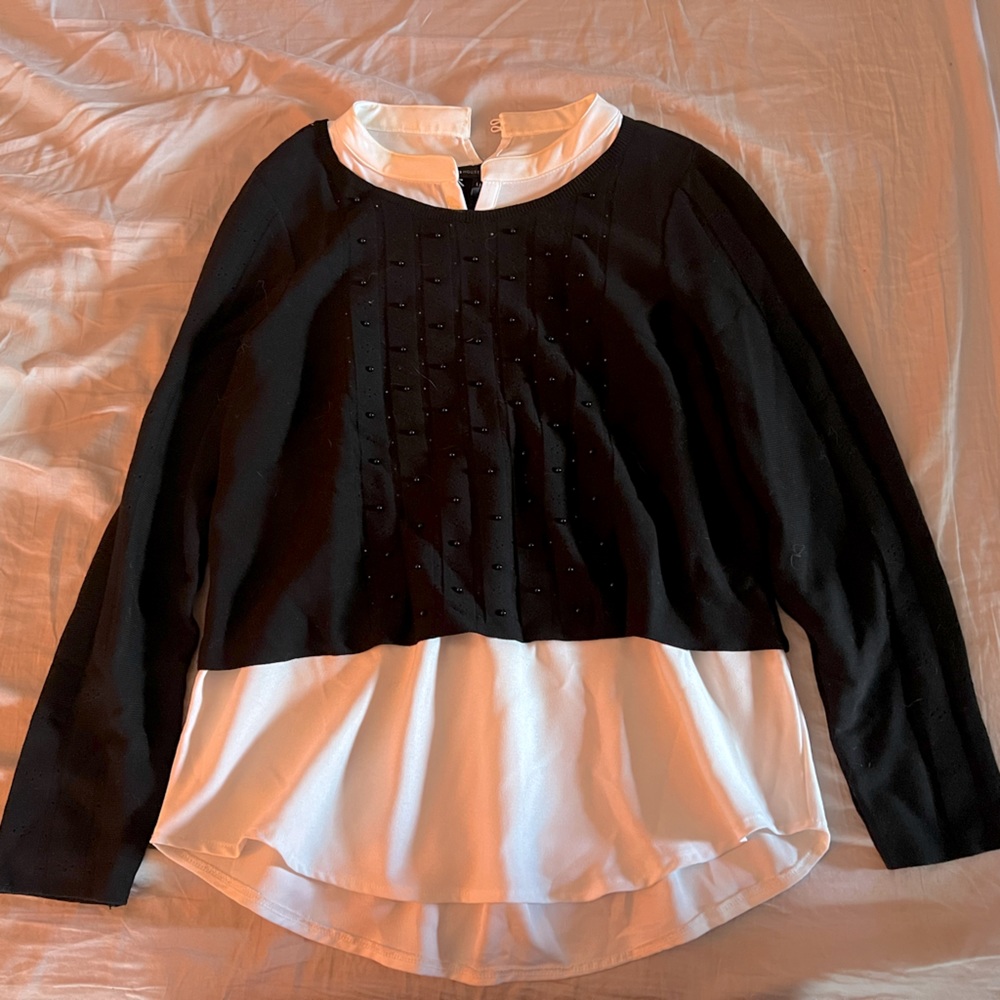 Sweater blouse in petite large
